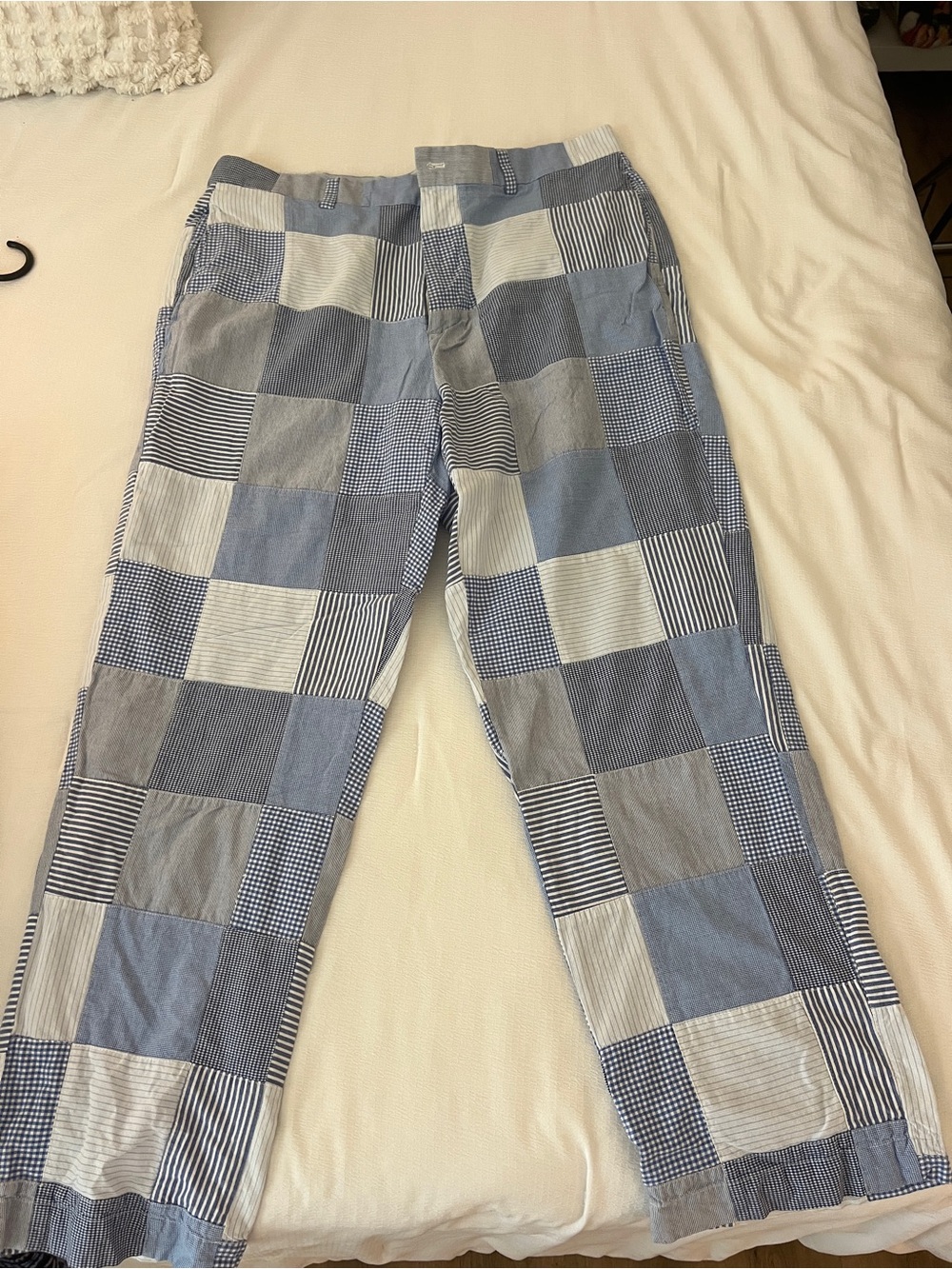 Brooks Brothers Blue Patchwork Pants
